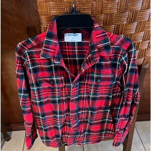 Old Navy Boys Holiday Flannel Buttoned Down Shirt❤️💚